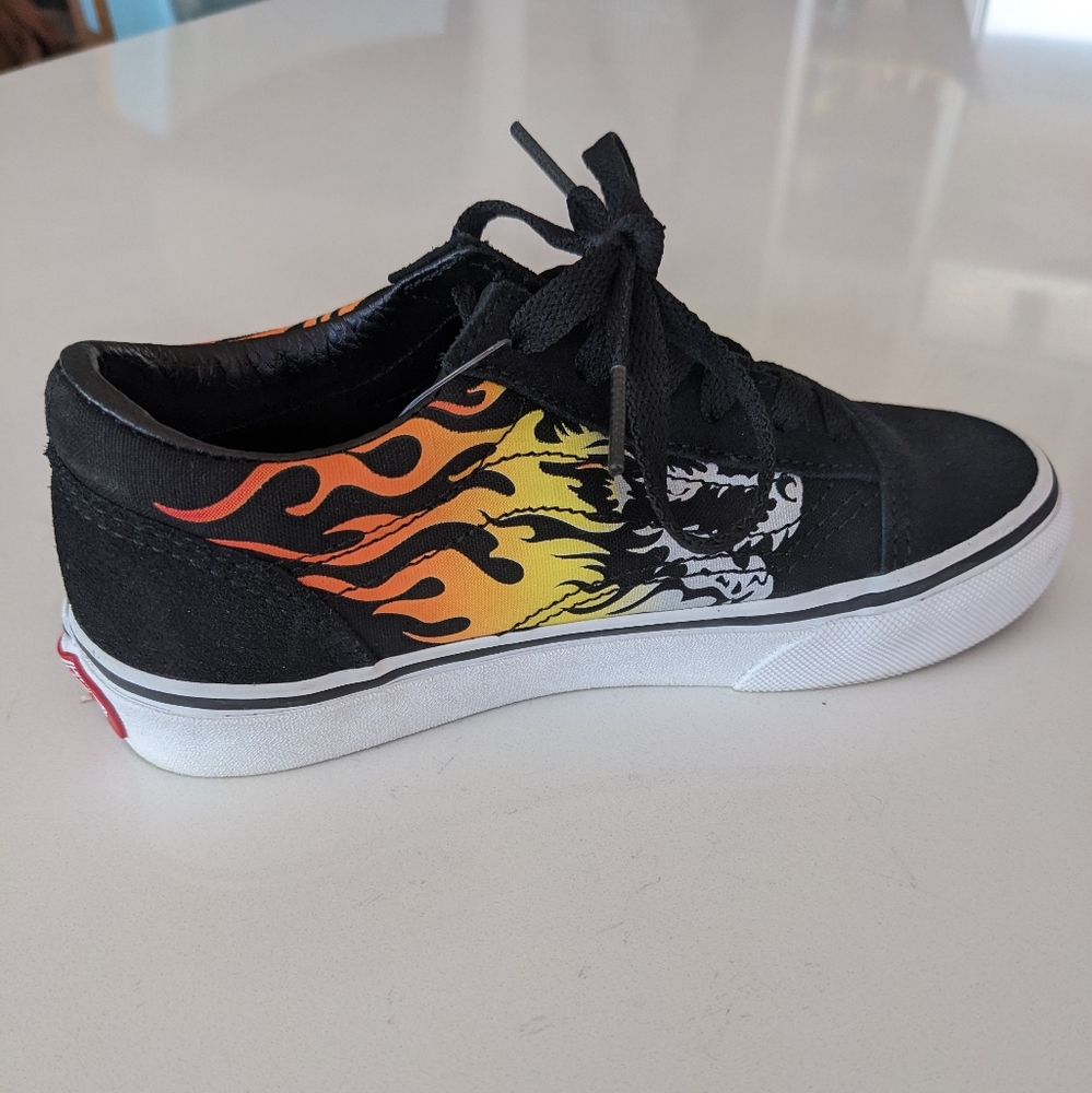 Vans Old Skool Ferocious Flame Laces -S 13.5